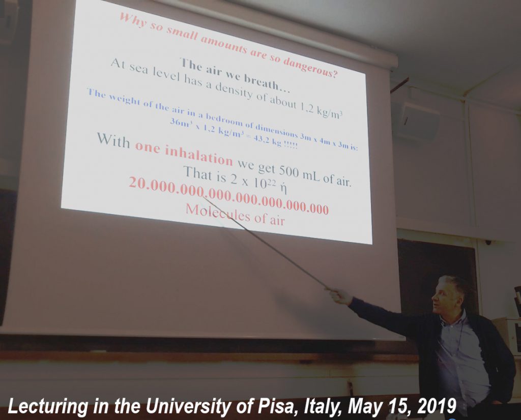 Lecturing in the University of Pisa